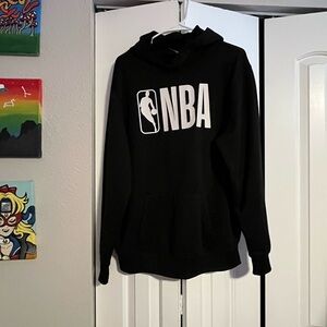 NBA Black Hoodie with White Logo